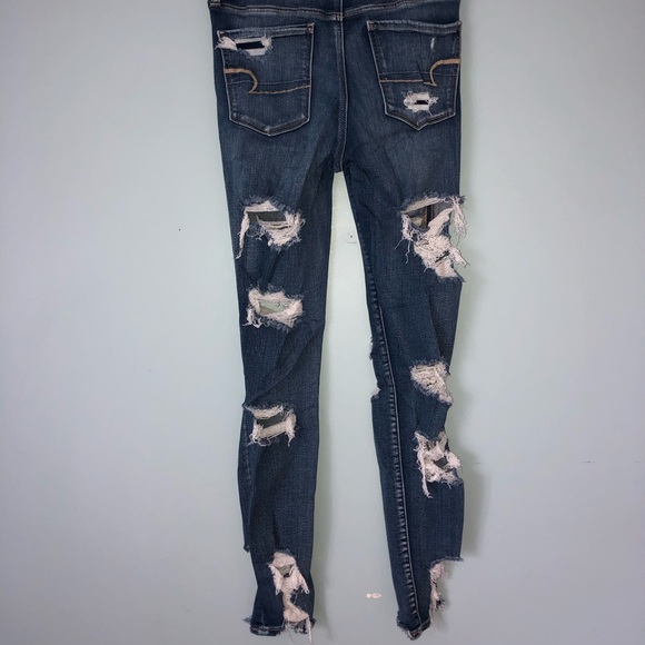 Distressed American Eagle Skinny Jeans - Picture 7 of 13